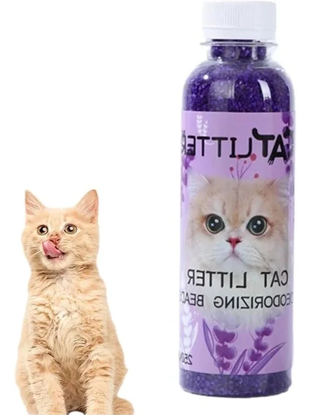 250 ml Kedi Kumu Koku Giderici Granül Parfüm, Lavanta Aromalı ürün görseli 1