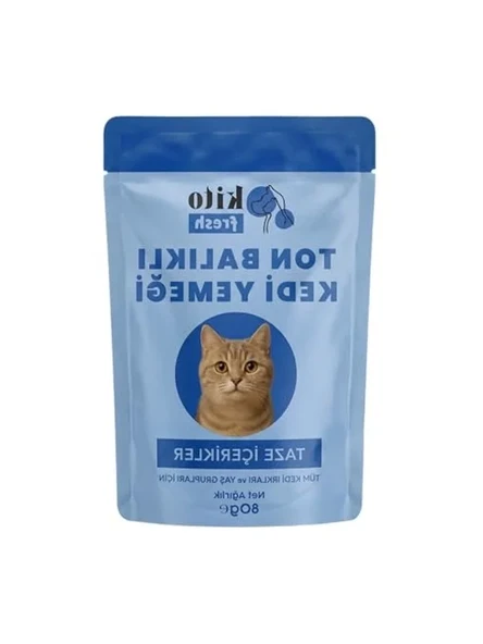 Kito Fresh Ton Balıklı Kedi Yemeği%100 Taze İçerikli Mama 80 g ürün görseli 1