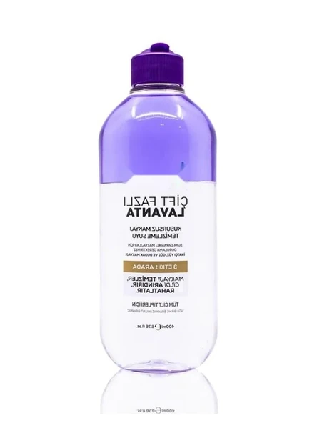 Çift Fazlı Makyaj Temizleme Suyu - 400 ml Lavanta ürün görseli 1