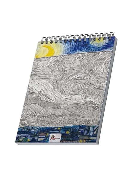 Van Gogh Temalı A5 Eskiz Defteri, Çizgisiz 100 Sayfa ile Sanat ürün görseli 1