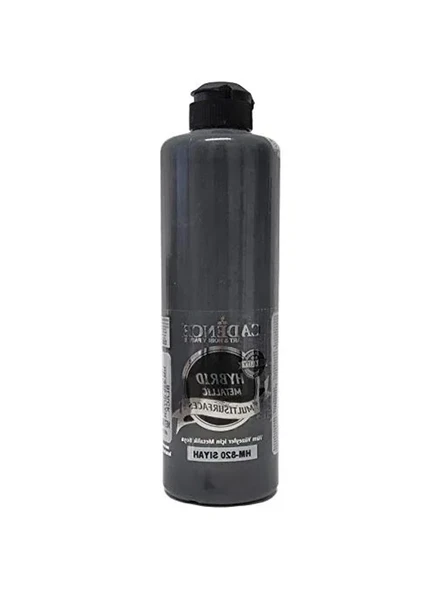 Hibrit metalik multisurface boya, 500ml siyah renk ürün görseli 1