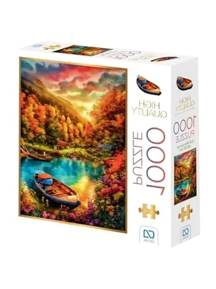 Göl Manzarası Temalı 1000 Parça Puzzle, 2,2mm Kalınlık ve 48x68cm Boyutuyla ürün görseli 1