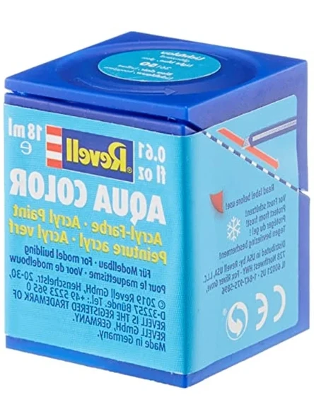 Su Bazlı Parlak Maket Boyası Açık Mavi 18 Ml Ambalajda ürün görseli 1