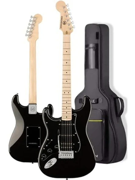 SSH manyetik, 25W amplili elektro gitar seti, maple klavye - Resim 3