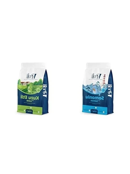 Dengeli Somonlu ve Kuzulu Kuru Kedi Maması 1,2 Kg x 2 Paket ürün görseli 1