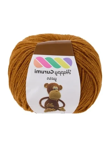 Açık Kahverengi Amigurumi Örgü İpi, 50gr 130m Uzunluğunda ürün görseli 1