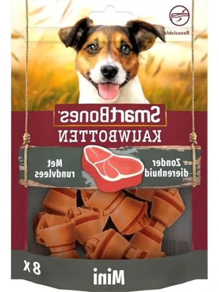 8'li Sığır Etli Kemik Ödülü, Küçük Boy Köpekler İçin, 128 Gr ürün görseli 1