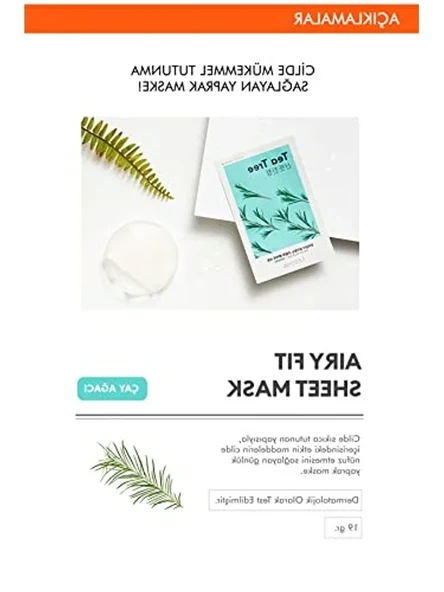 Çay Ağacı Özlü Yaprak Maskesi 1 adet - Resim 2