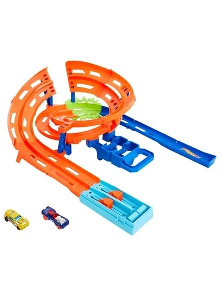 Hot Wheels İkili Yarış ve Akrobasi Pisti, Kolay Saklama İmkanlı ürün görseli 1
