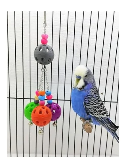 25 cm zilli kuş topu oyuncağı, muhabbet kuşları için tasarlandı ürün görseli 1