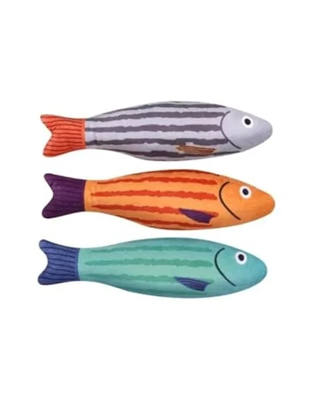 22x6.5 cm Peluş Kedi Oyuncağı Bonito Balık Figürlü ürün görseli 1
