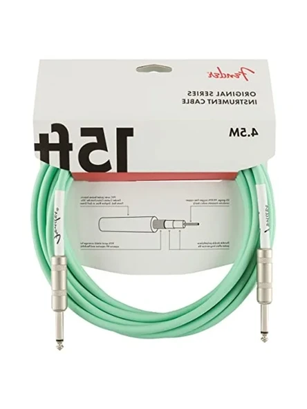 4.5 metre uzunluğunda surf green enstrüman kablosu ürün görseli 1