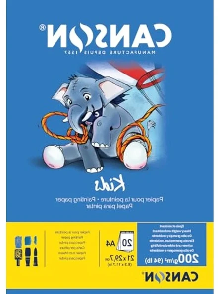 A4 Boyutunda Beyaz Boyama Kağıdı, Hobi İçin ürün görseli 1