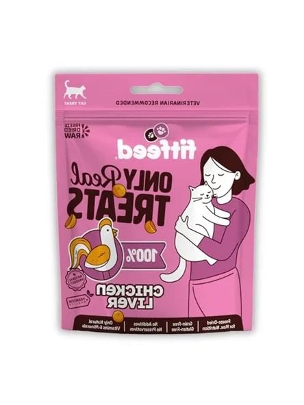 40g Freeze-Dried Çiğ Tavuk Ciğer Kedi Ödülü ürün görseli 1