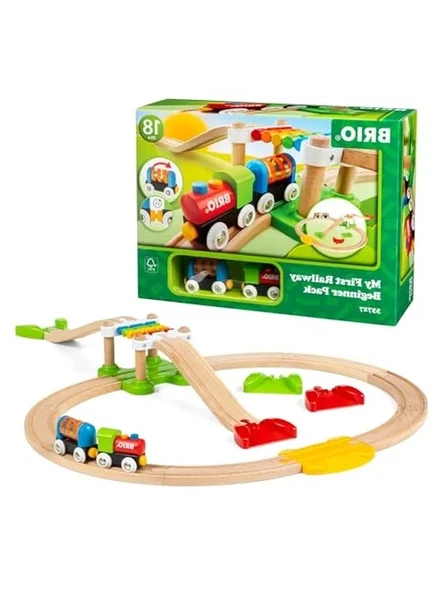 İlk Tren Yolu Oyuncak Seti, Çocuklar İçin Eğlenceli Deneyim ürün görseli 1