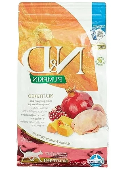 Bıldırcın Etli Balkabaklı Kedi Maması, 1.5 kg Tahılsız Formül ile Besleyici ürün görseli 1
