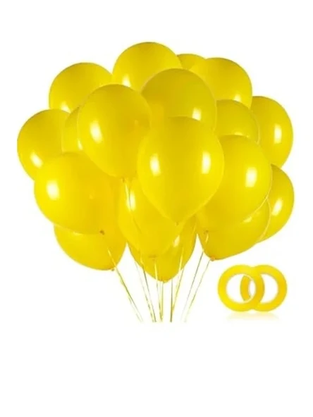 Sarı Parlak Helyum Balon, 10 Adet Paket ürün görseli 1