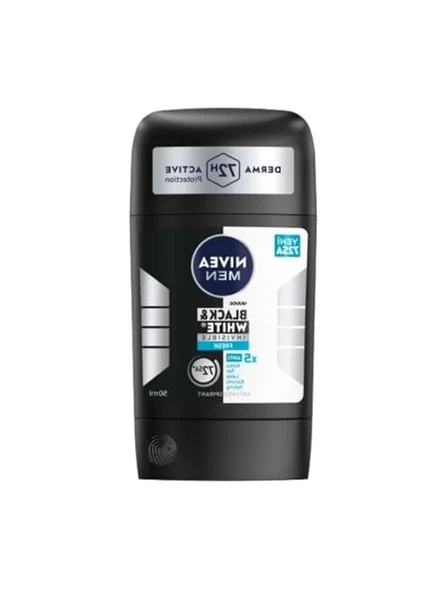 Erkek Stick Deodorant 50 ml Siyah& Beyaz Görünüm 72 Saat Koruma ürün görseli 1