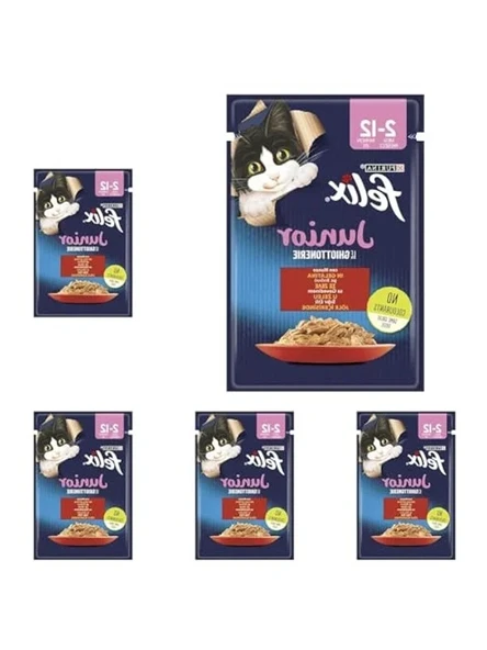 85 g Sığır Etli Yaş Kedi Maması - 5 Paket ürün görseli 1