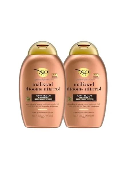 OGX Brezilyalı Keratin Terapisi Şampuanı, 385 ml, 2'li Paket ürün görseli 1