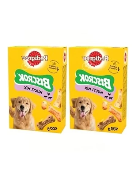 500 Gr x 2 Adet Multi Mix Köpek Ödül Bisküvisi ürün görseli 1