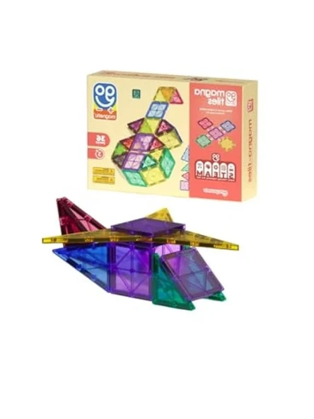 36 Parça Magna-Tiles, Eğlenceli ve Eğitici Yapı Seti ürün görseli 1