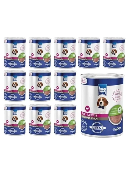 Yavru Köpek Biftekli Pate, 400 Gr x 12 Adet ürün görseli 1