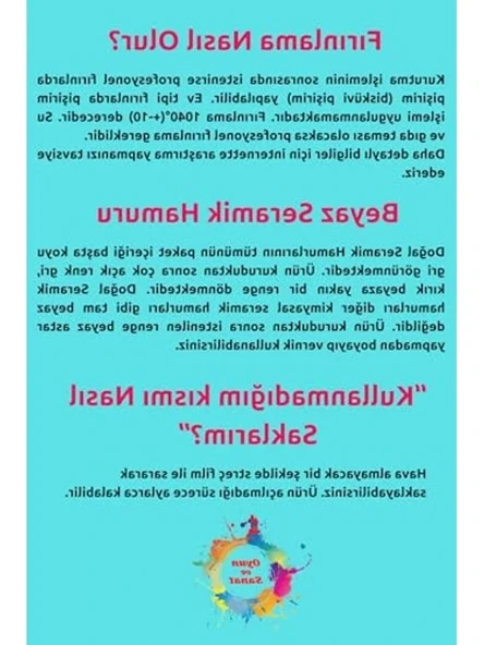 Seramik Hamuru Başlangıç Seti, 4-6'lı Boya Takımı - Resim 3