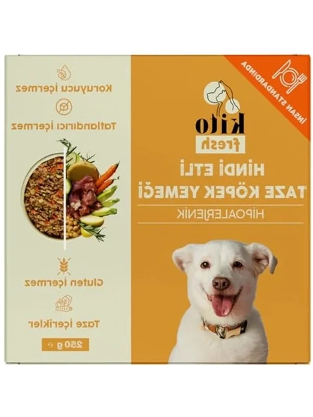 Hindi Etli 250 Gr Kedi Yemeği, %100 Taze İçerikli Mama ürün görseli 1