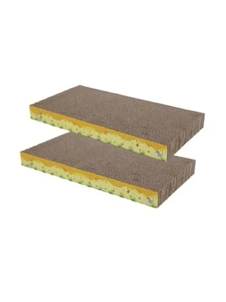 24x14x3.5 Cm Düz Karton Kedi Tırmalama, Dayanıklı ve Eğlenceli ürün görseli 1