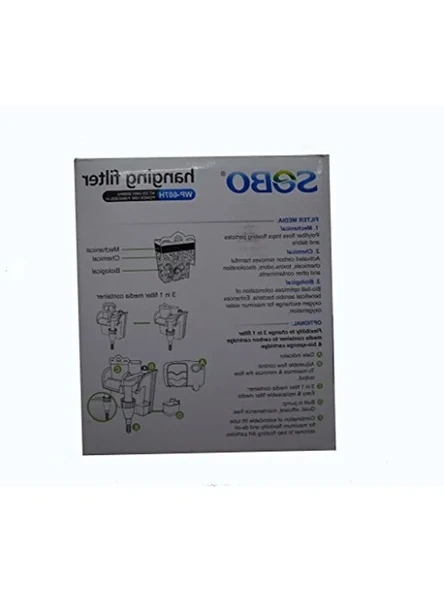 600 Lt/H Akvaryum Maxi Askı Filtre, 12 W Güç - Resim 2