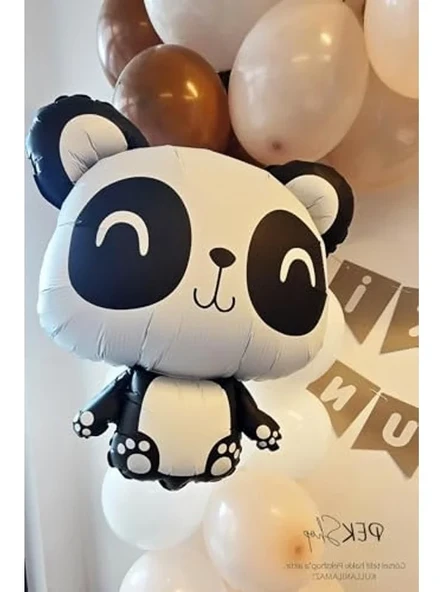 Panda Şekilli Folyo Balon, 72x58cm Eğlenceli Parti Süsü ürün görseli 1