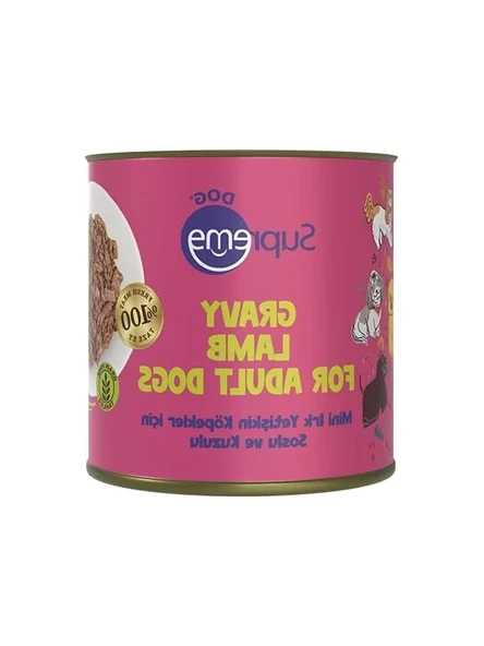 Yüksek Proteinli Soslu Kuzulu Konserve Mama, Mini Irk 200g ürün görseli 1