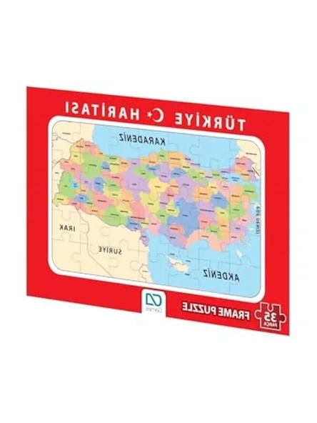 Türkiye Haritası Puzzle - 35 Parça Çerçeveli Yapboz ürün görseli 1