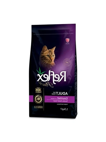 Tavuk Etli Renkli Tanecikli Yetişkin Kedi Maması, 1.5 Kg Besleyici Seçenek ürün görseli 1