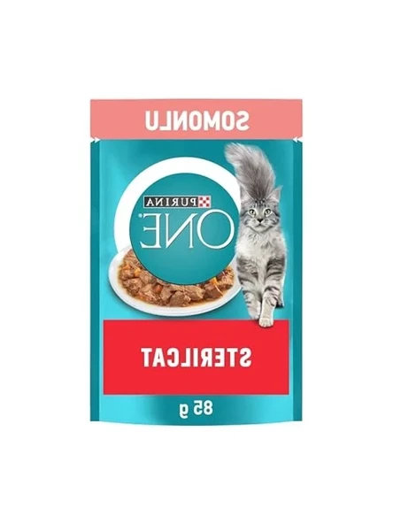 85 Gram Somonlu Kısırlaştırılmış Kediler İçin Yaş Mama ürün görseli 1