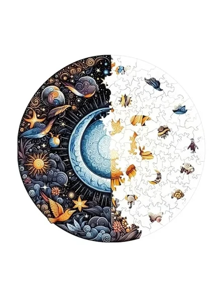 Benzersiz şekilli parçalarla ahşap puzzle, 252 parça - Resim 3
