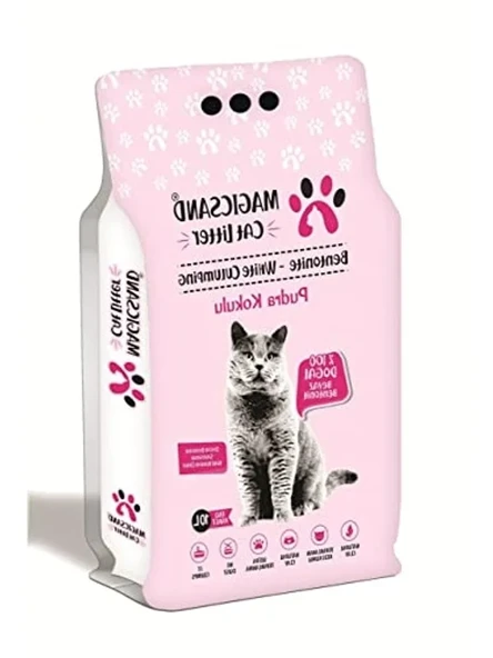 10 Litrelik İnce Taneli Pudralı Kedi Kumu, Magic Sand ürün görseli 1