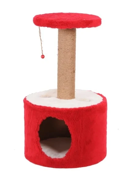 Kırmızı renkli kedi tırmalama, roll tasarımı ürün görseli 1