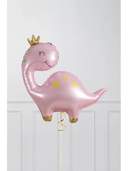Sevimli Pembe Dinazor Folyo Balon, Doğum Günü Kutlamaları için ürün görseli 1