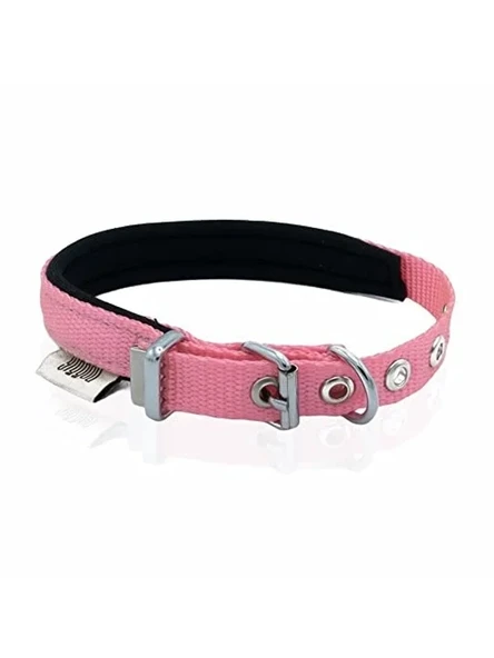 Pembe Renkli 1.5x25-30 cm Konforlu Köpek Boyun Tasması ürün görseli 1