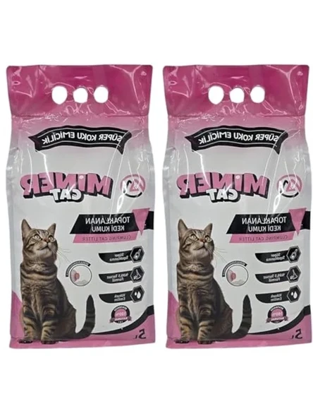 5 Lt Bebek Pudralı Kokulu Kedi Kumu, 2 Paket ürün görseli 1
