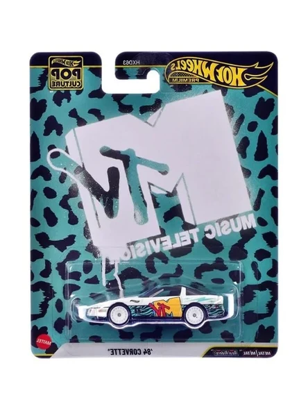 Hot Wheels Premium - '84 Chevrolet Corvette - MTV (1/64) Pop Culture - JHW93 ürün görseli 1