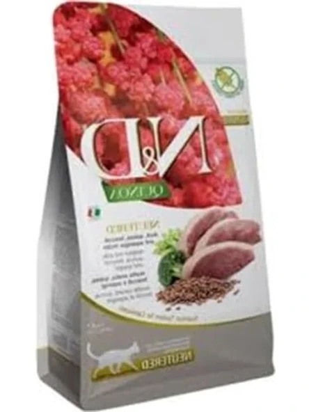 1.5 Kg Quinoa Ördekli Kısırlaştırılmış Kedi Maması, Kinoalı ve Brokolili ürün görseli 1