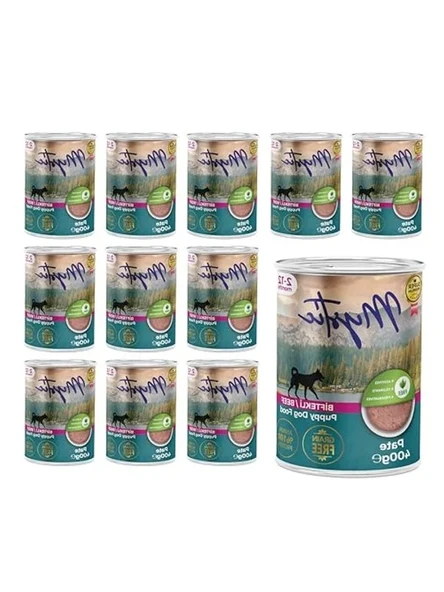 Yavru Köpek Biftekli Pate, 400 Gr x 12 Adet ürün görseli 1