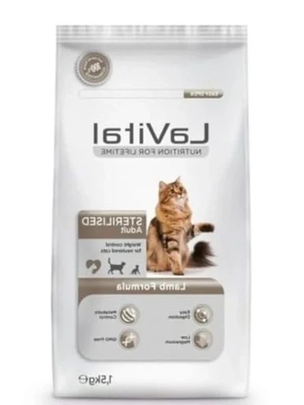 Lavital Kuzulu Kısırlaştırılmış Kedi Maması 1.5kg ürün görseli 1
