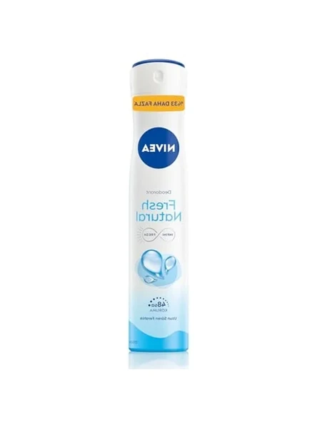 NIVEA Kadın Sprey Deodorant Fresh Natural Ter ve Ter Kokusuna Karşı 48 Saat Deodorant Koruması 200ml ürün görseli 1