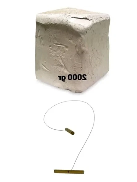 2000 Gr Doğal Çamur, Seramik Hamuru için Kesme Teli İpi ile ürün görseli 1