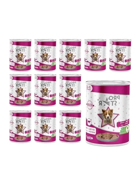 Yavru Köpek Biftekli Pate, 400 Gr x 12 Adet ürün görseli 1