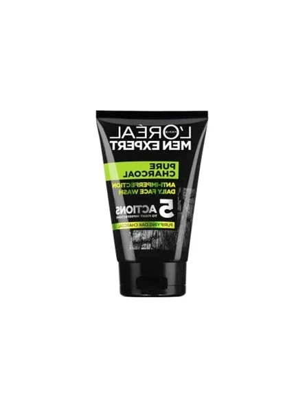 L'Oreal Paris Men Expert Pure Charcoal Cilt Problemlerine Karşı Savaşan Yüz Yıkama Jeli 100 ml ürün görseli 1